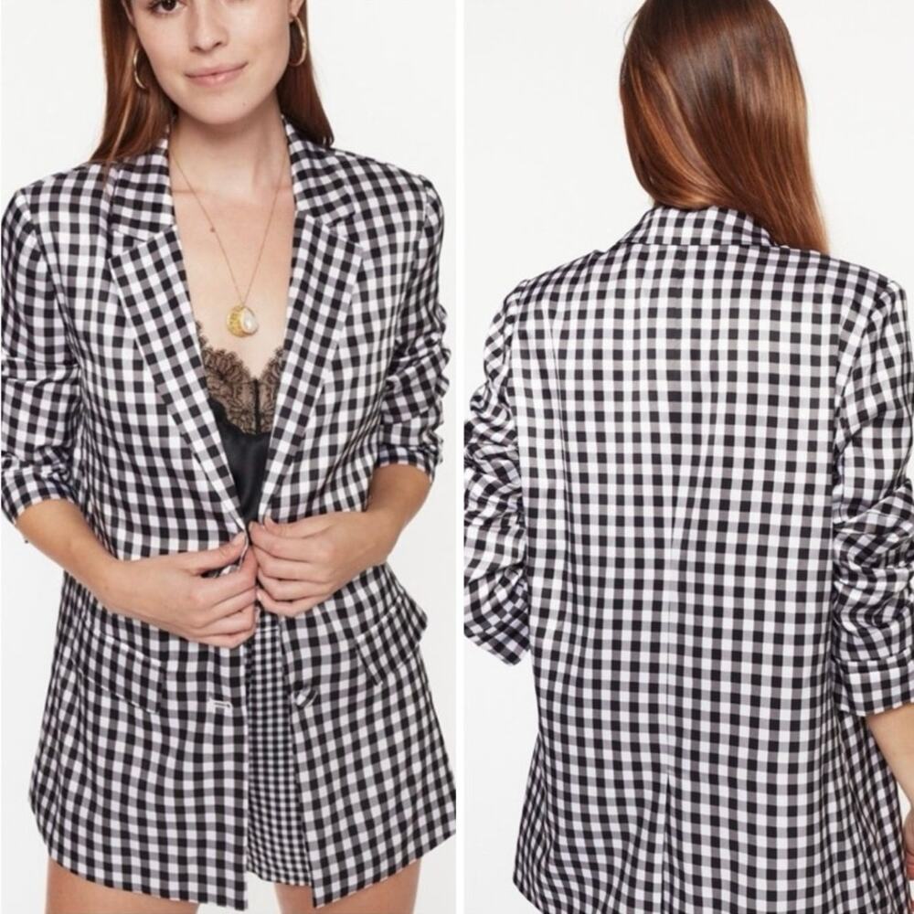 New Cami NYC Owen Blazer In B&W Gingham